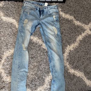 H&M Acid washed Skinny Jeans